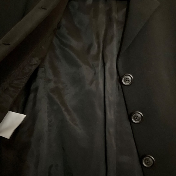 PIAZZA SEMPIONE Black Wool Button Up Suit Jacket size 40 - Picture 5 of 6